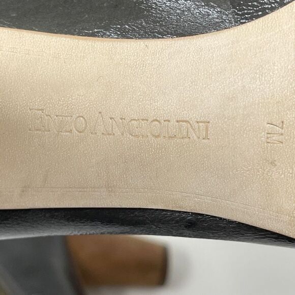 Enzo Angiolini Women's Probably Pumps Cork Heels Slip On Patent Leather Size 7M - Picture 8 of 11